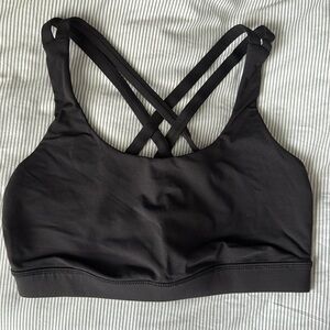 Size 6 black lululemon sports bra